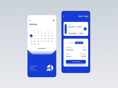 Flight Booking App design mobile app design ui ux