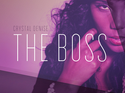 The Boss - Single artist colors female music musician rb shadows shapes singer soul thin typography