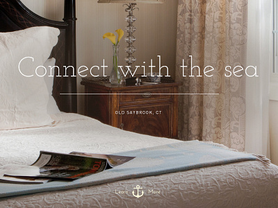 Connect with the sea connect connecticut dining hotel lighthouse restaurant room saybrook sea spa typography window