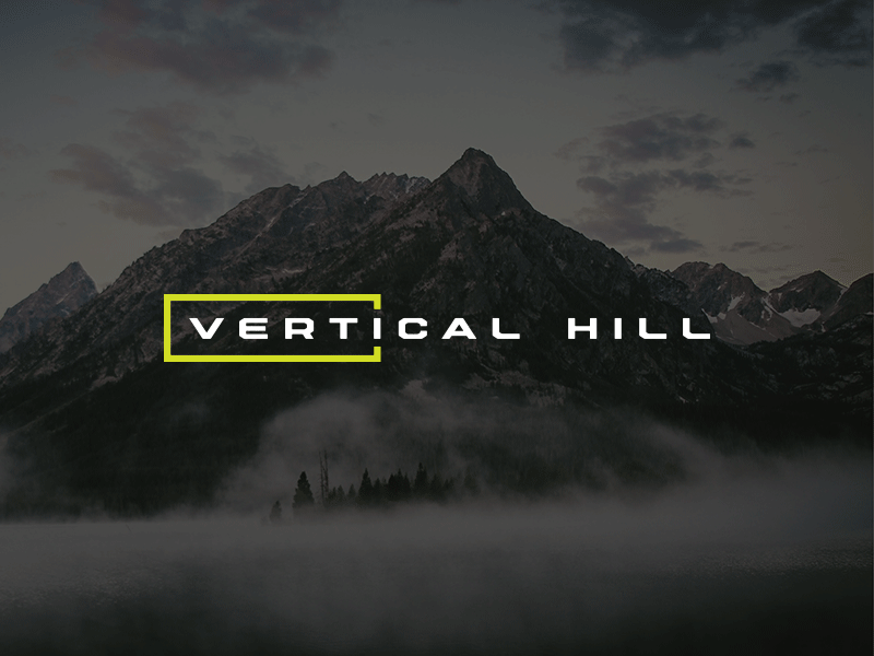 Vertical Hill Logo black branding color design green lockup logo logomark logotype typeface typography vertical