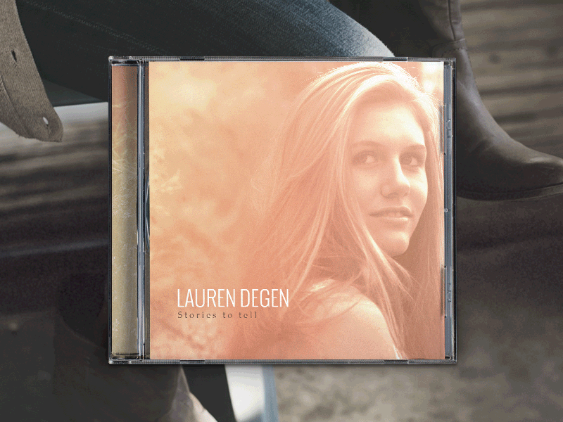 Lauren Degen album artwork booklet cd country creative design layout music traycard typography