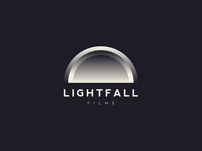 Lightfall Films Logo v2.0 branding cinematic creative design film icon illustration logo typography vector