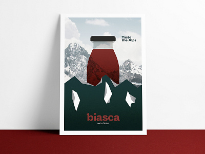 Biasca Poster art direction branding flat identity illustration minimal poster poster design typography