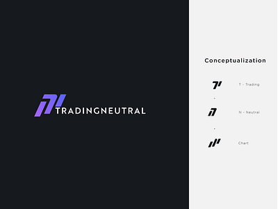 Logo Concept Trading Neutral branding chart charts logo logo design logodesign logotype minimal trade trader trading
