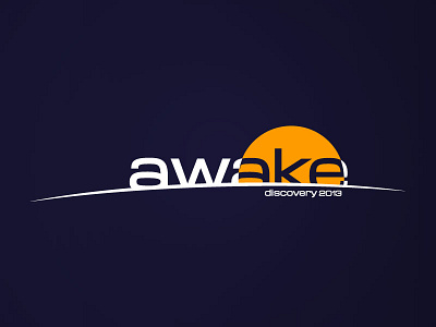 Awake awake horizon illustration logo sun