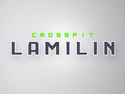 Crossfit Laminin - Text Logo brand crest crossfit gym laminin logo typography