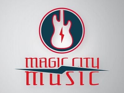 Magic City Music brand electric guitar logo music