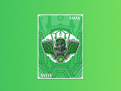 Go Green Mecha Mascot Logo cartoon design esport game gaming illlustration illustrator logo twitch vector youtube