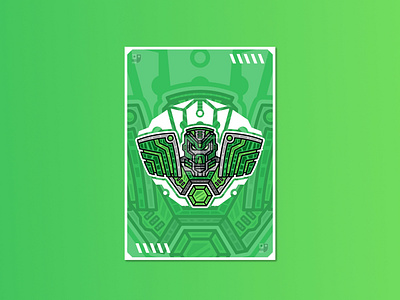 Go Green Mecha Mascot Logo