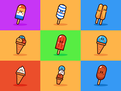 Ice Cream Cartoon Illustration