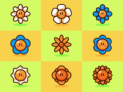 Flowers Cartoon Illustration