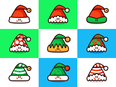 Christmas Hat Cartoon Illustration
