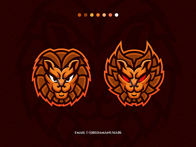 Lion The Forest King Mascot Logo