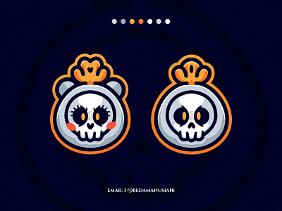 Pocong Royale Mascot Logo cartoon cartoon logo cute gamer gaming ghost halloween logo logo mascot logos mascot mascot logo monster skull skulls twitch youtube