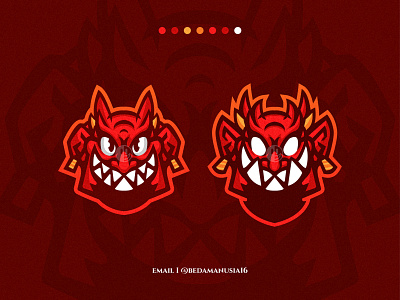 Genie Soul Mascot Logo cartoon demon fire genie ghost hell illlustration illustrator logo mascot monster