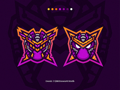 Mecha Ninja Mascot Logo