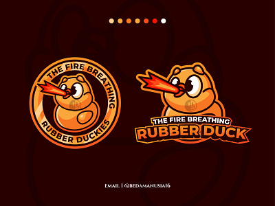 The Fire Breathing Rubber Duckies Mascot Logo animal cartoon cartoon logo cute cute animal duck ducks esport flat design illlustration illustration illustrator kawaii logo logos mascot mascot logo rubber duck sport vector