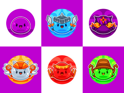 slime rpg character illustration adventure anime cartoon cute graphic design illlustration illustration illustrator kawaii logo mascot logo rpg slime vector