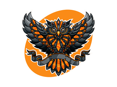 Owl Mascot Illustration bird brand branding character e sport esport game gaming logo mascot owl sport
