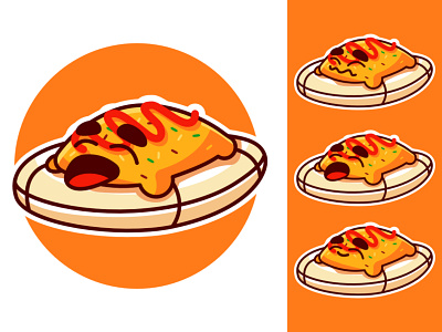 chill omurice mascot logo cartoon character emblem esport food logo gaming illlustration illustration illustrator japan japan food kawaii logo mascot omurice vector