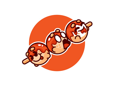 trio dango mascot logo