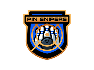 pin sniper mascot logo badge badge logo bowling bowling logo brand branding cartoon design esport illlustration logo mascot mascot logo pin sniper sport