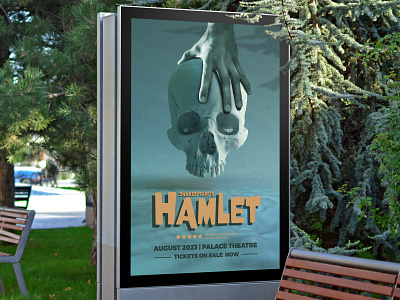 Hamlet advertising design hamlet illustration play poster print shakespeare theatre