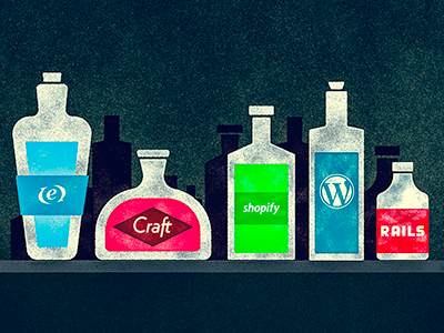 Pick Your Poison bottles cms craft expression engine rails shopify wordpress