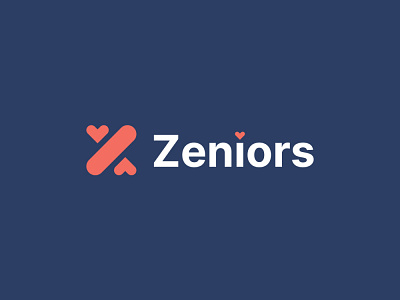 Zeniors logo apps brand company date dating heart letter logo letter z logo logo design love mobile apps modern