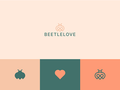 Beetle Logo ( For sale ) abstract animal awesome beetle brand company design heart insect logo logodesign love minimalist modern vector