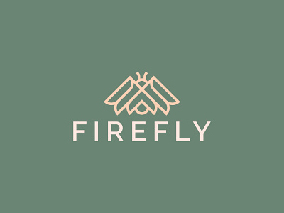 Firefly Logo animal animal logo awesome brand branding company design elegant firefly insect logo logodesign minimalist modern