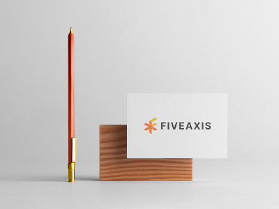 Fiveaxis Logo axis brand branding business card company consulting logo logo design mockupcloud modern