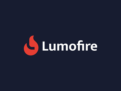 Lumofire Logo abstract logo brand company design fire letter l logo logo design modern negative space passion smart