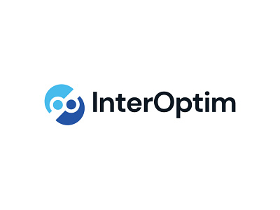 InterOptim Logo abstract brand community company consulting design exchange logo logo design modern organizations people technology transactions transfer