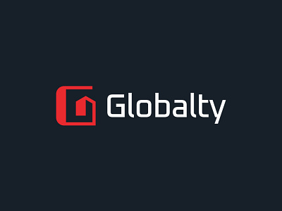 Globalty Logo abstract brand building company home house investment letterg logo logo design modern property real estate