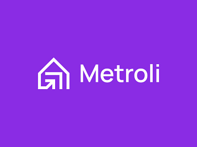 Metroli Logo Design abstract apartment arrow brand company growth home house logo logo design real estate realty residential up