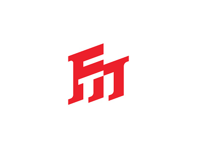 FM Monogram Logo abstract bold brand classic company fm geometric initials letter f letter m letters logo logo design modern monogram sport