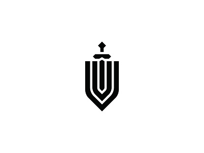 U Sword Shield Logo