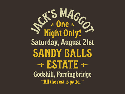 Jack's Maggot branding font font font shop fonts type design typeverything