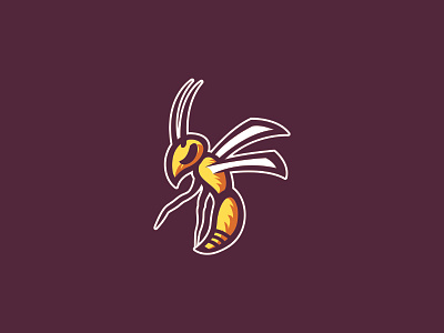 Wasp bee branding design flat illustration illustrator logo mascot mascot logo mascotlogo vector wasp