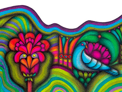 Carpentier 2 animals color editorial handmade illustration markers plants prismacolor