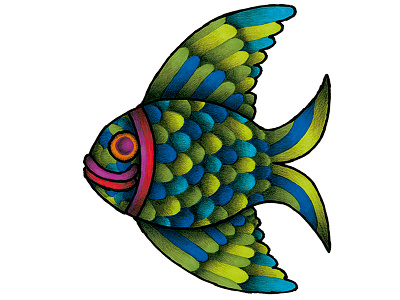 Pez animals color editorial handmade illustration markers prismacolor