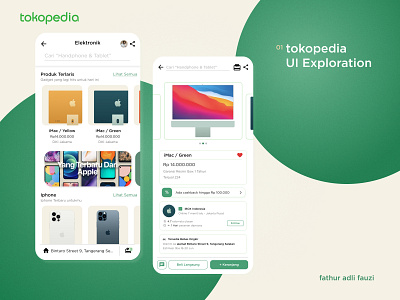 Tokopedia - UI Exploration I app design mobile ui ux