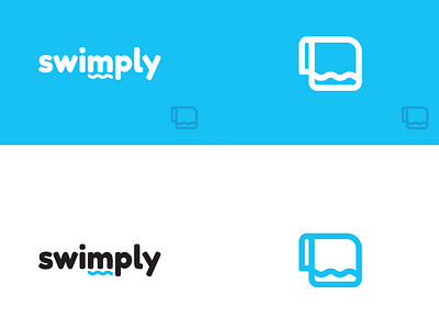 Swimply branding branding and identity branding concept branding design flat icon minimal minimalist logo swimming towel vector wordmark