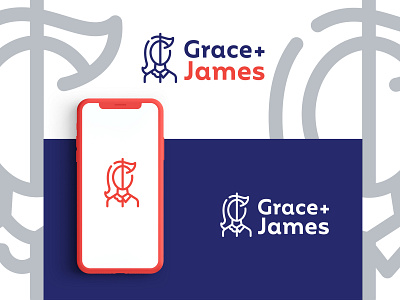 Grace James branding branding and identity branding concept design flat icon illustrator logo minimal vector