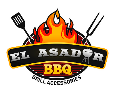 Grill accessories shop bbq logo fiverr grill shop logo logo2 logo3 mascot