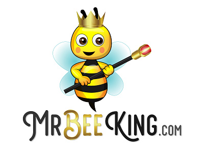 mr bee king fiverr flat logo logo 3 logo2 vector
