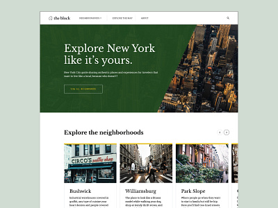 New York City Guide concept concept design figma newyork ui ux visual design