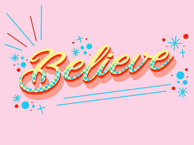 Believe believe illustration positivity procreateapp sketch visual design