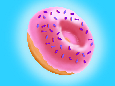 Doughnut concept doughnut doughnuts food illustration procreate procreateapp sketch sprinkles visual design